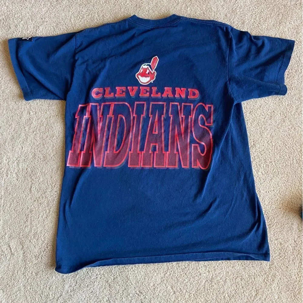 1994 Cleveland Indians Starter brand T-shirt with gigantic chief wahoo